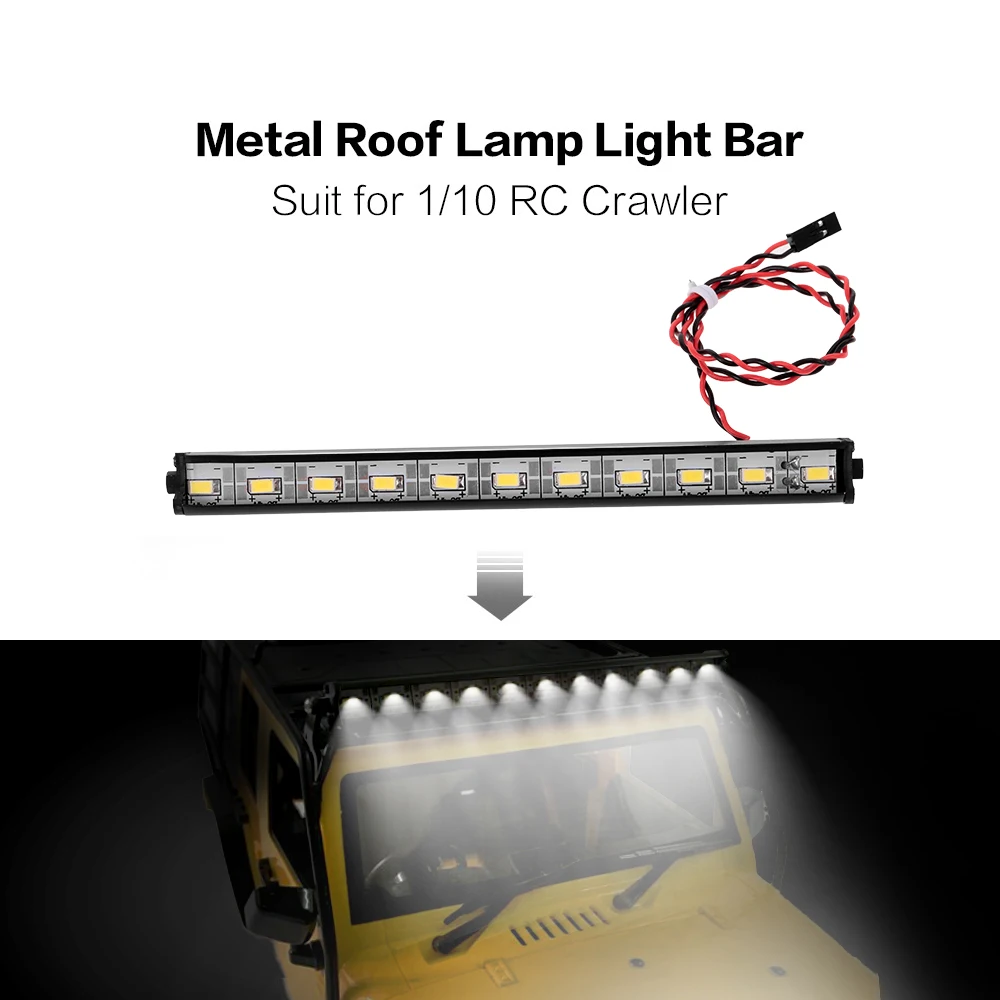Металлическая крыша лампы светодиодный свет 150 мм Световой бар для 1/10 RC
