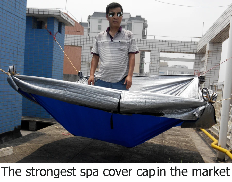 Крышка круглой формы для горячей ванны предотвращающая снег дождь и пыль внешний