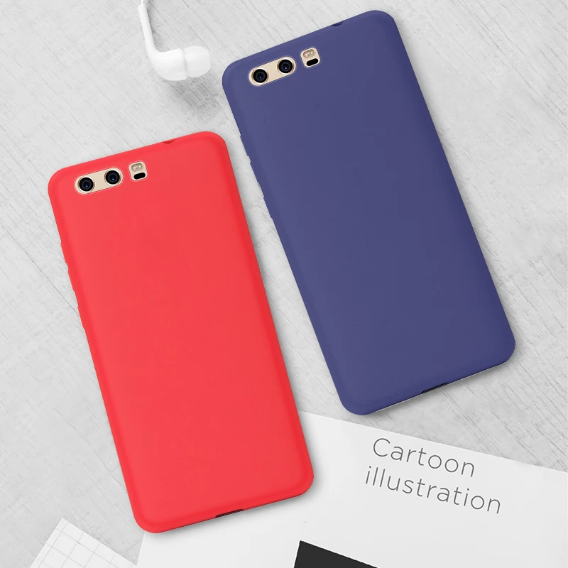 Silicone Matte TPU Case for Huawei P20 Lite P30 Pro P10 P8 P9 2017 P Smart 2019 Phone Cover Nova 4 2 |