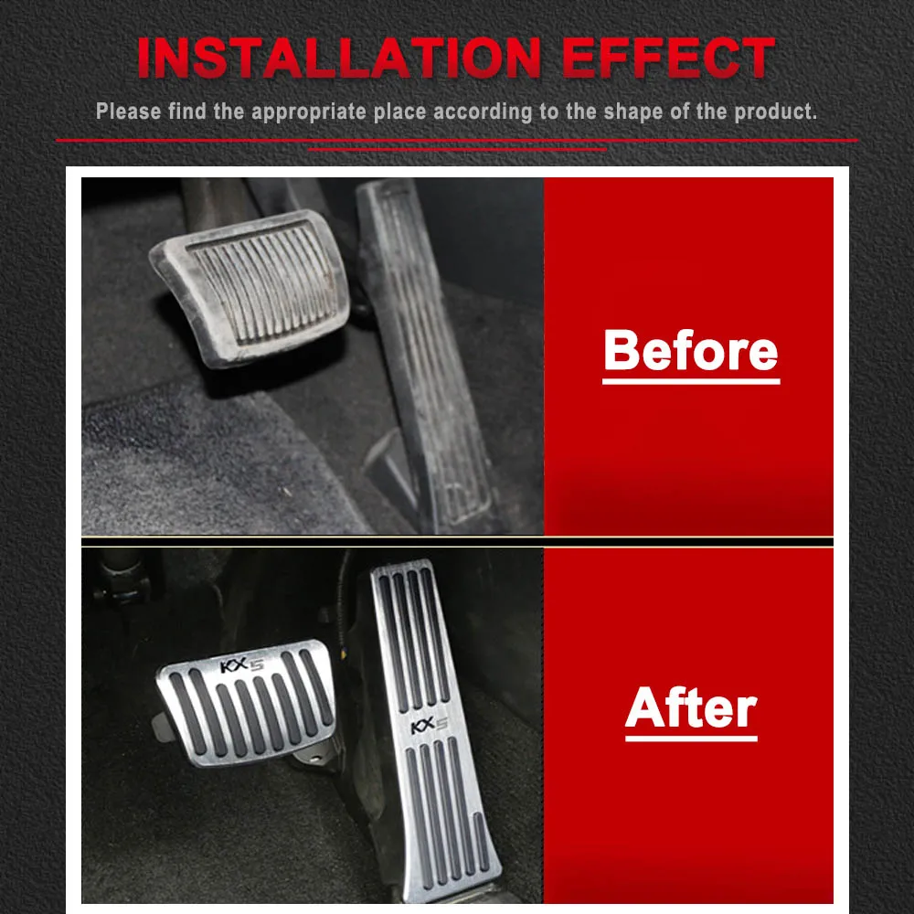 Несверлильный автомобильный ускоритель газа педаль тормоза коврики под тарелки