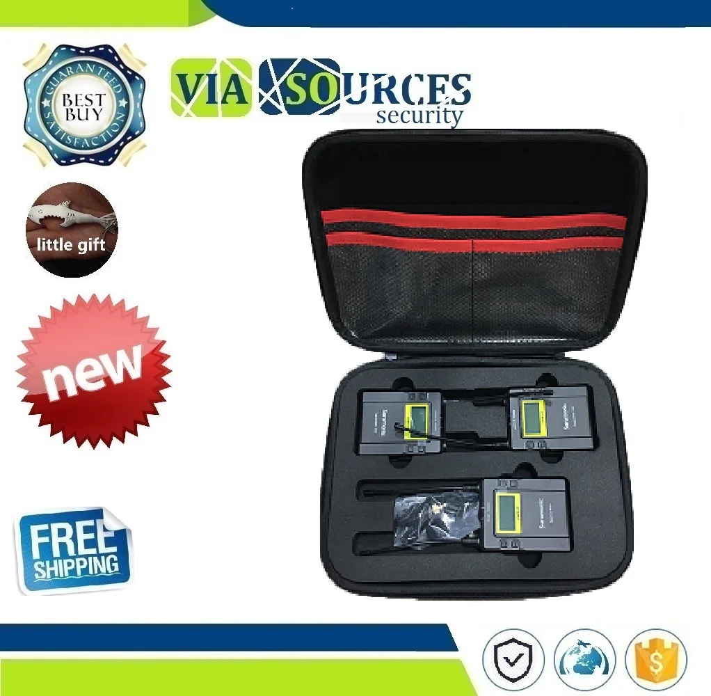 Bag for Saramonic UWMIC9 Broadcast UHF Camera Wireless Lavalier Microphone System Two Transmitters One Receiver box accessories |