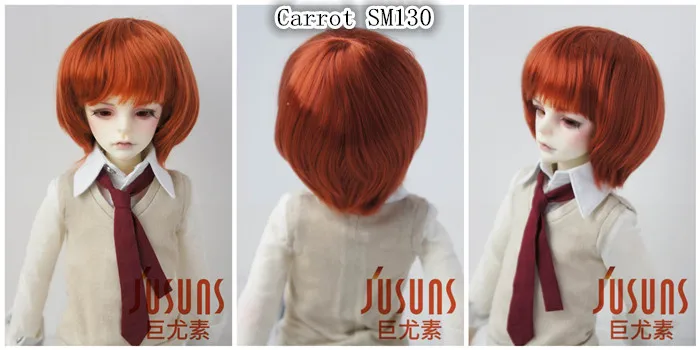 JD019 1/6 1/4 1/3 популярный мальчик короткий срез BJD кукольные парики Размер 6-7 дюймов 7-8 дюймов 8-9 дюймов 9-10 дюймов синтетический мохер кукольные волосы