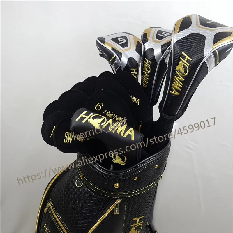 Комплект для гольф-клубов, набор OEM Honma Bere, S-05, 4 звезды, наборы гольф-клуба, водителя+ Фарватер+ Утюг для гольфа+ клюшка(14 шт.) и сумка