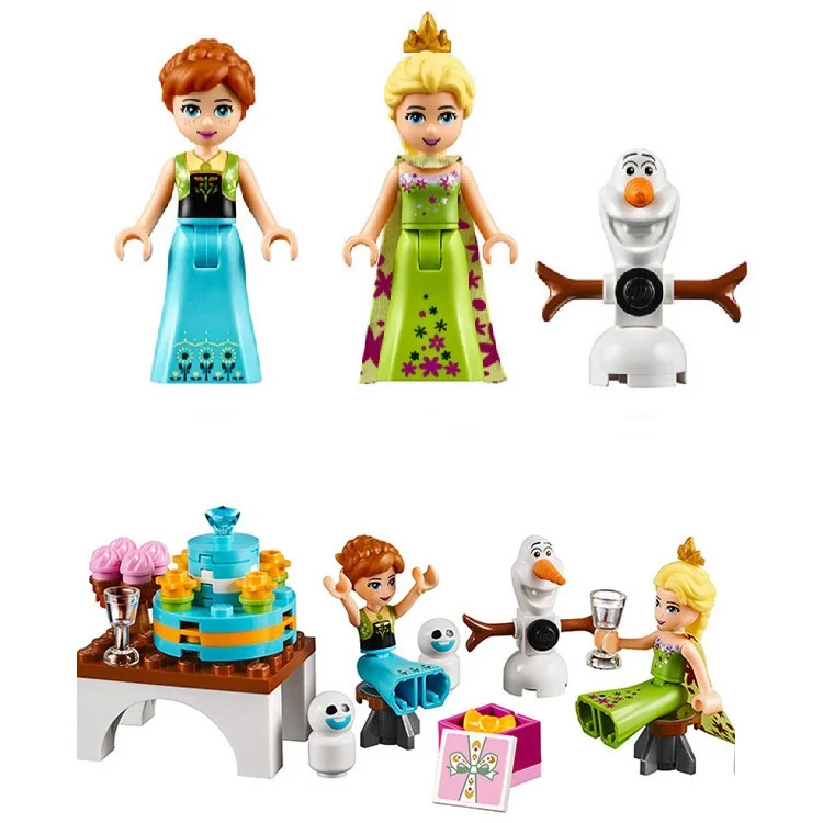 JG303 Building Blocks Arendelle Castle Princess Anna Elsa Buildable Snow Queen Figures SY371 with Kids Toys Gift | Игрушки и хобби