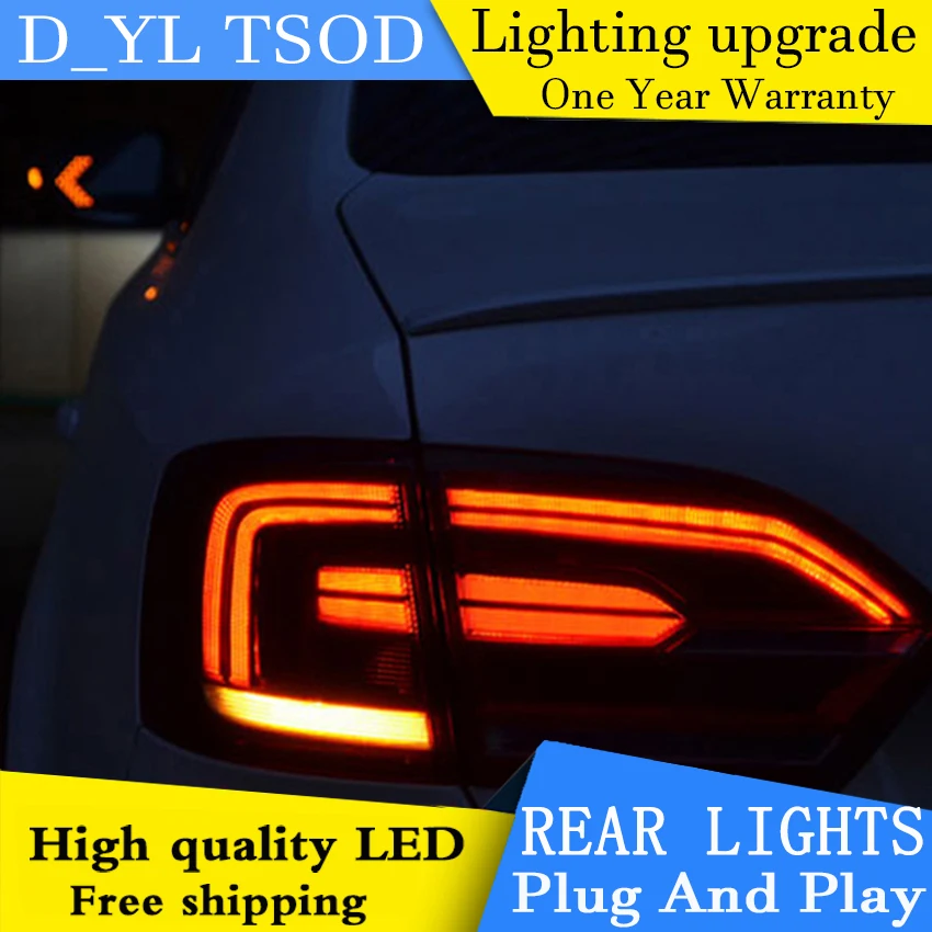 Тюнинг автомобилей для vw jetta 2012 2017 светодиодный задний фонарь GLI MK6 задние фонари