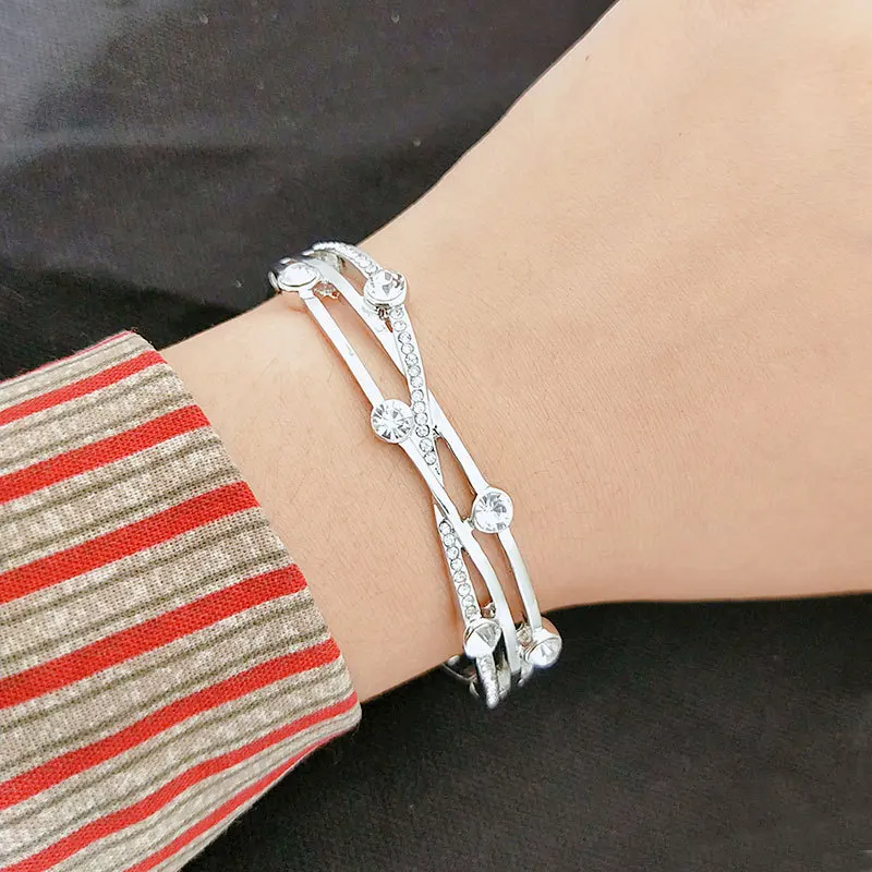 Новые корейские модные браслеты с несколькими крестами для женщин