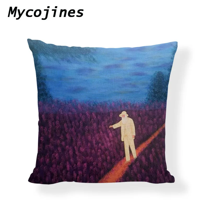 Наволочка для подушки Monet Sunrise Impression, синяя водяная Лилия, декоративная наволочка, художественная, выставочная, для дома, дивана, наволочки
