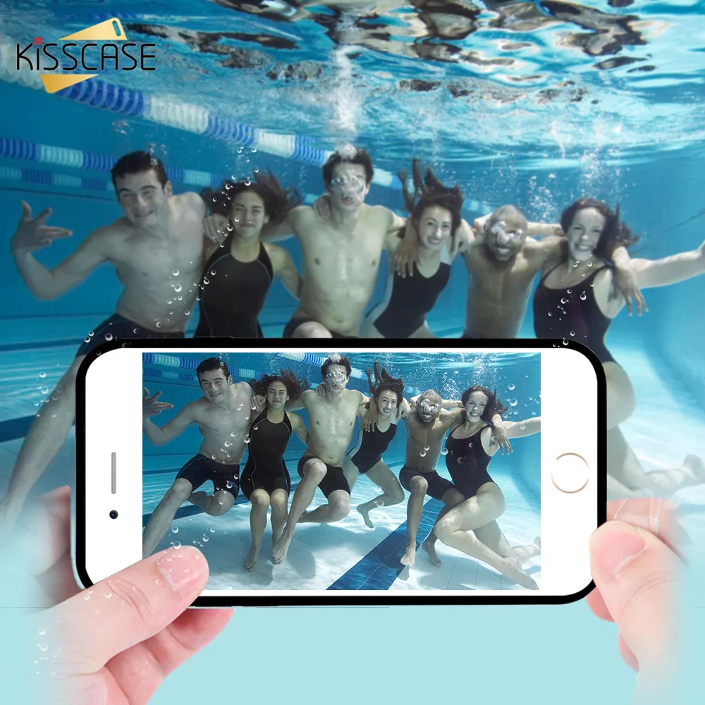 KISSCASE водонепроницаемый чехол для iPhone X XS Max XR 360 полный защитный 5 5S SE 6S 6 7 8 Plus