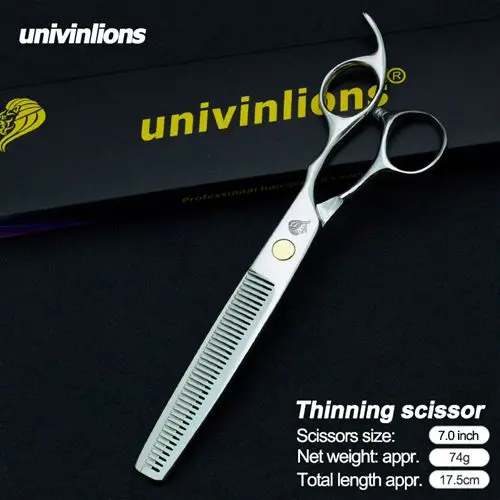silver dense teeth Univinlions " ножницы для стрижки собак Ножницы для собак Ножницы Для Стрижки животных и кошек ножницы для утончения собак изогнутые ножницы набор инструментов - Цвет: silver dense teeth