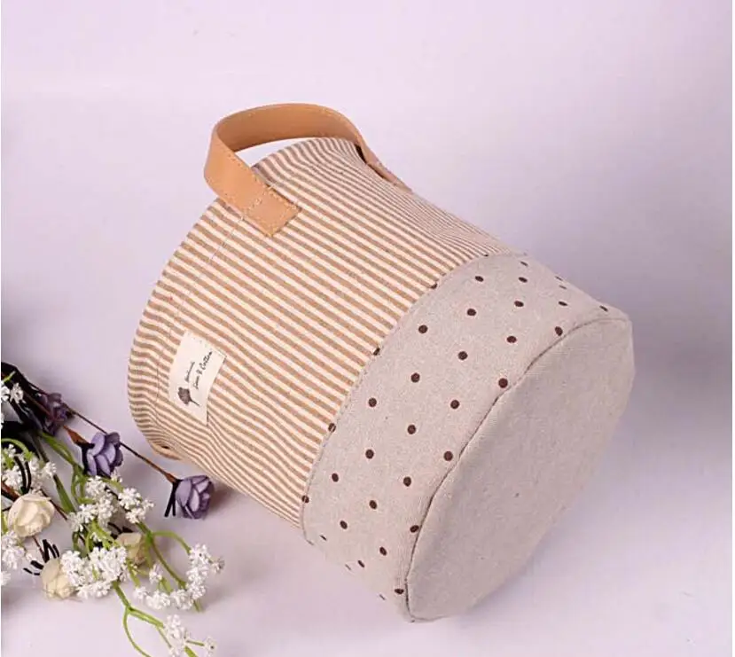 3 шт. Zakka складные корзины для хранения, сумки, корзина Contton, льняная ткань, в полоску, баррель для хранения, корзина для белья, украшение дома, Органайзер