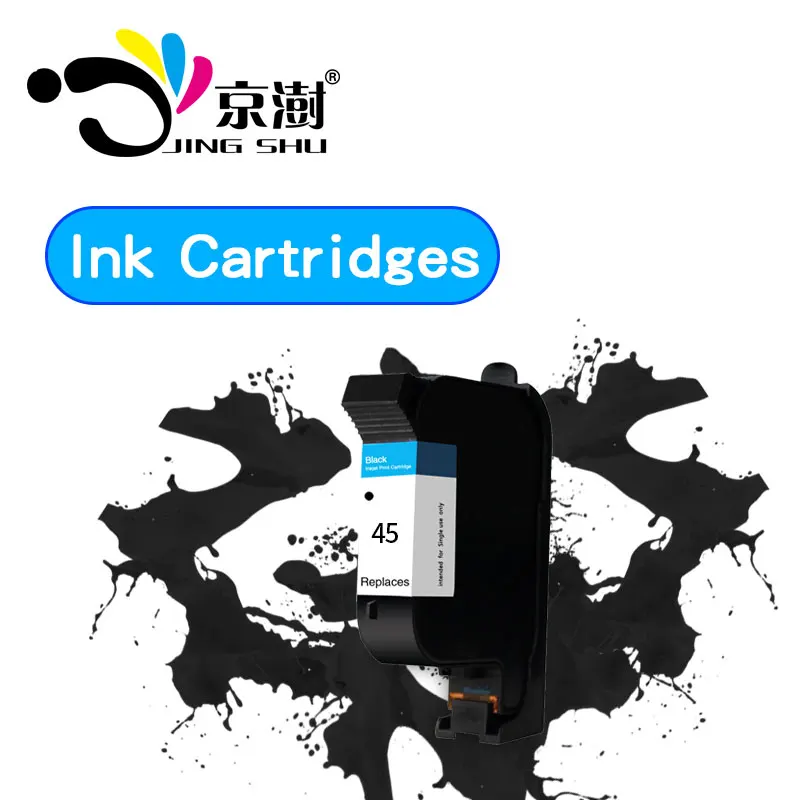 Jingshu Совместимость 45 черные чернила картридж 51645 Замена для hp 710C 870CXI 830C 880C 890C 895CXI