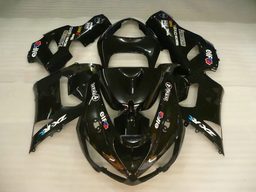 Комплект обтекателей для мотоцикла KAWASAKI Ninja ZX6R 05 06 636 2005 2006 популярный глянцевый