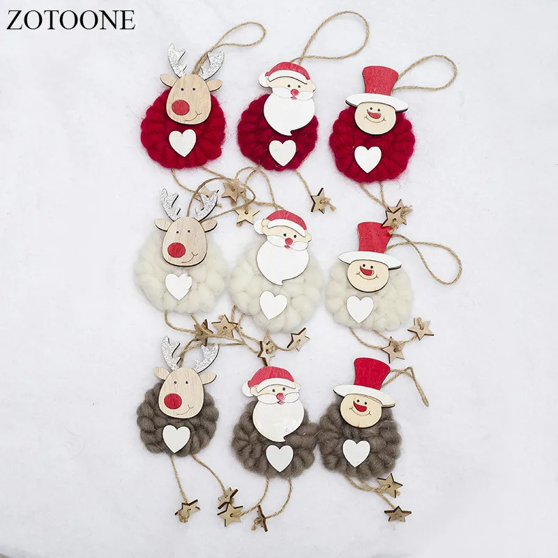 ZOTOONE 3 шт. 2018 веселые рождественские украшения Рождественский подарок Санта Клаус