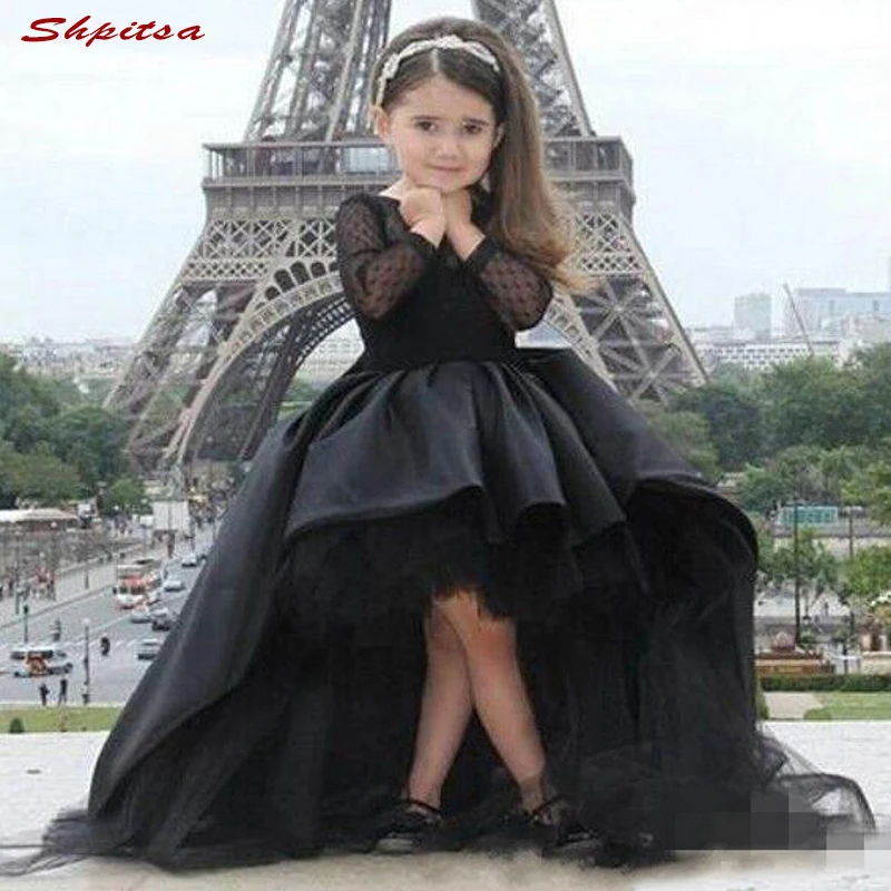 Платья с цветочным принтом для девочек пышное платье платья первого причастия |