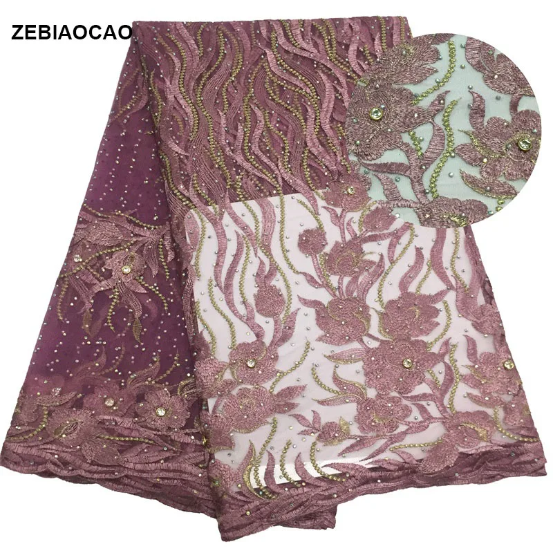 African tulle lace fabric 2018. French high quality with rhinestone. Nigerian embroidery | Дом и сад