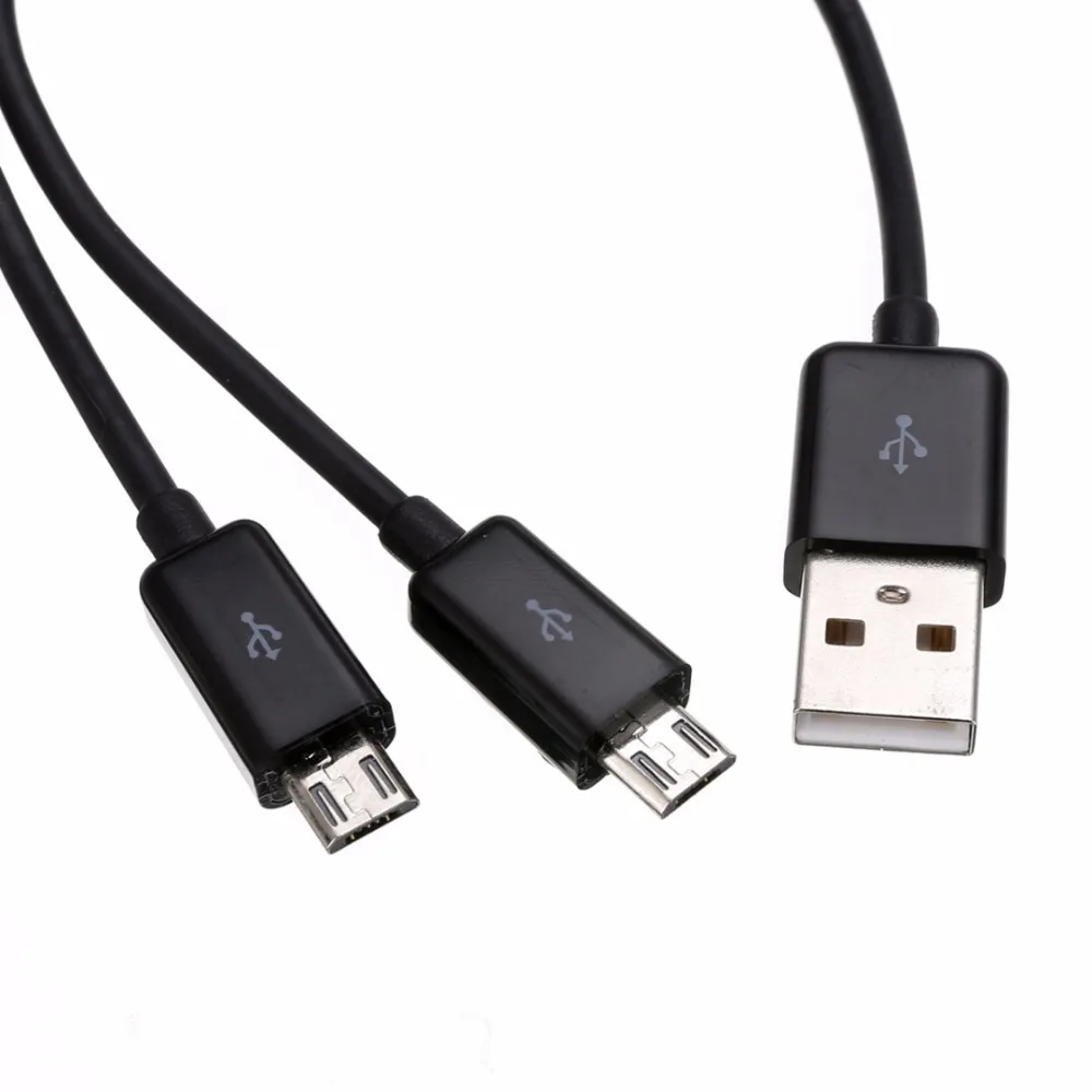 Черный Белый Цвет USB 2 0 на портный Dual Micro Мужской Y сплиттер Высокое качество