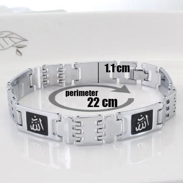 Браслеты мусульманские для мужчин и женщин браслеты из нержавеющей стали