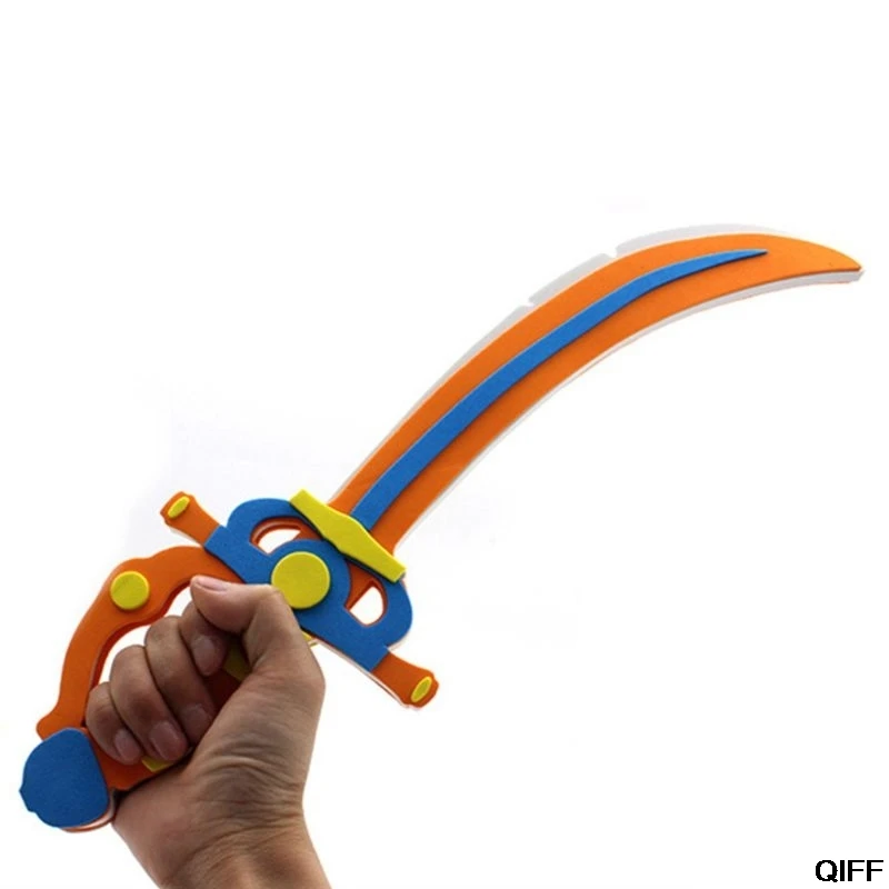 Прямая поставка и EVA Игрушка пирата меч DIY Безопасность 3D головоломка пена игрушки дети игрушка ролевые игры подарок для мальчиков May06