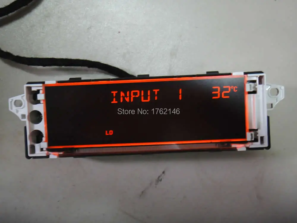 Оригинальный Автомобильный экран с поддержкой USB Красный дисплей для Peugeot 307/408