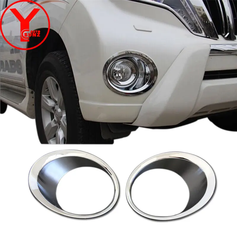 2014 2017 хромированная противотуманная светильник РА крышка для Toyota Land cruiser Prado 150 2015