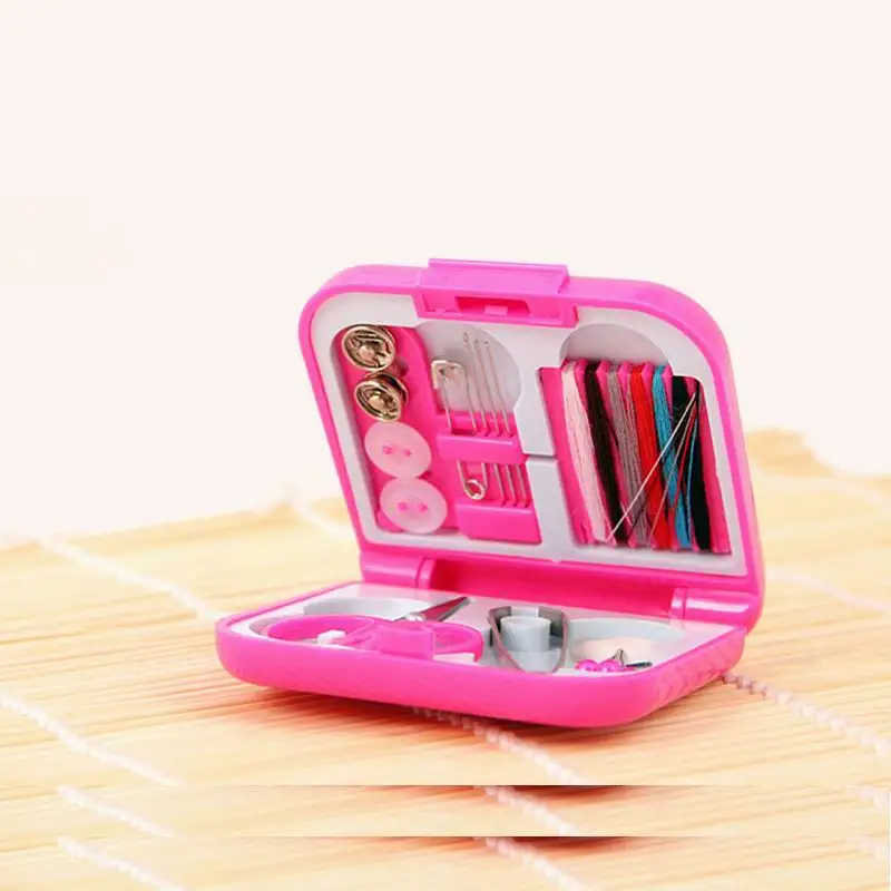 Оптовая продажа 100 шт Портативные дорожные швейные наборы коробка резьба иглы