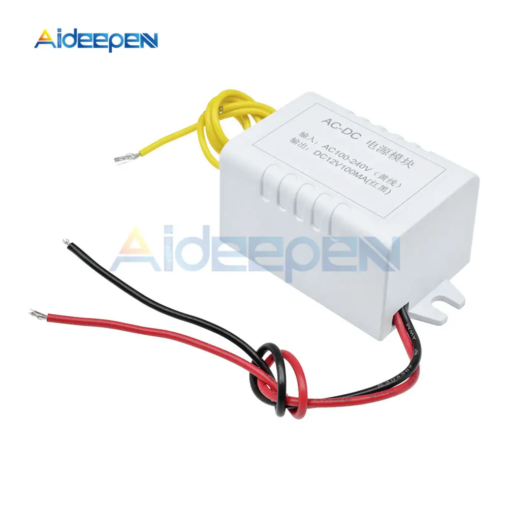 AC-DC Power Supply W1209 AC 110 V-220 V Цифровой термостат контроль температуры переключатель контроллер термометра тепло холодный синий/красный/белый/зеленый дисплей - Цвет: AC-DC Power Supply