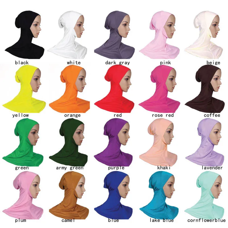 Hijabs Mujer ОАЭ Абая Дубай ислам Саудовская Аравия мусульманское шапочки под хиджаб женский тюрбан шаль тюрбанте Mujer головной платок Foulard Femme