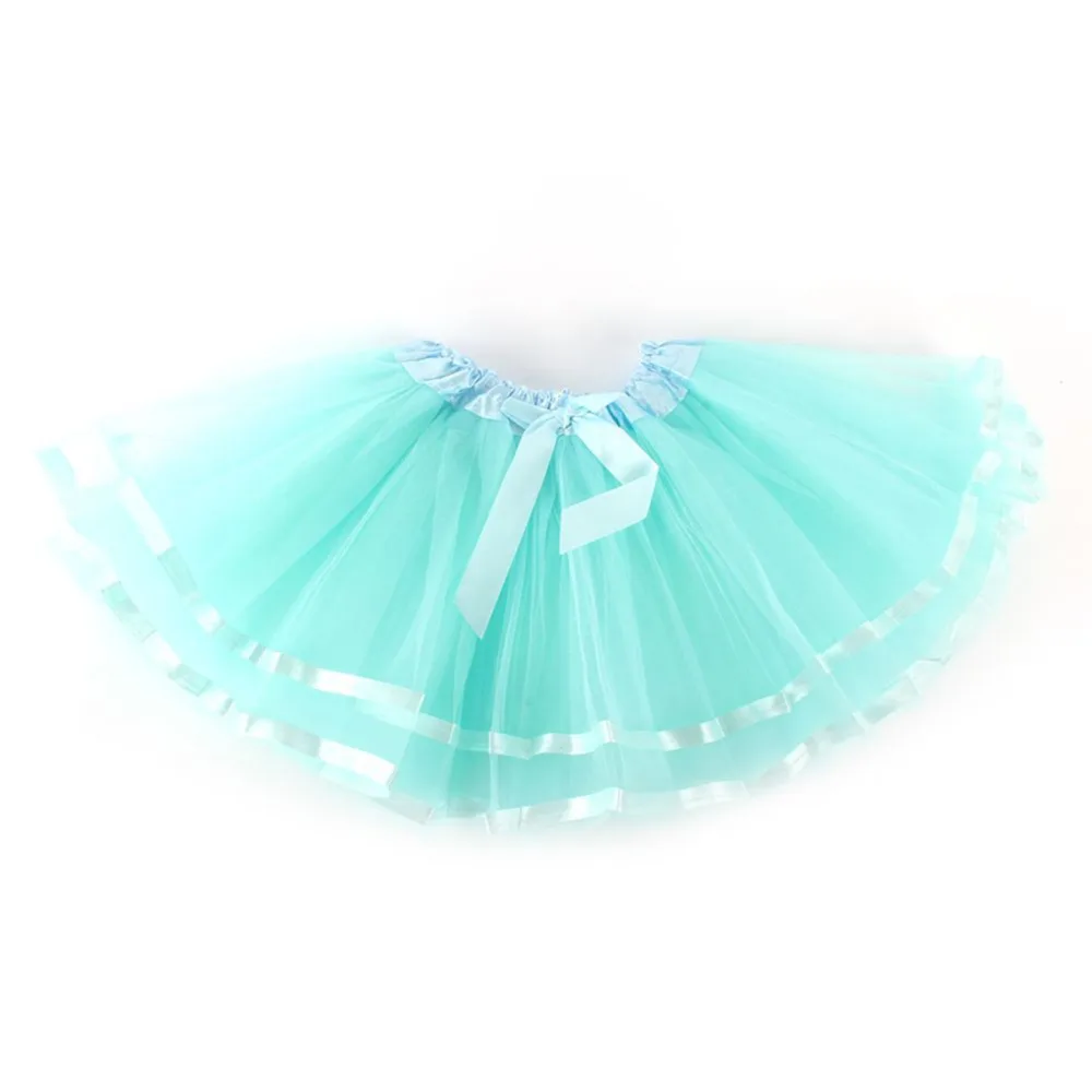 Многослойная детская короткая юбка для маленьких девочек фатиновая пачка