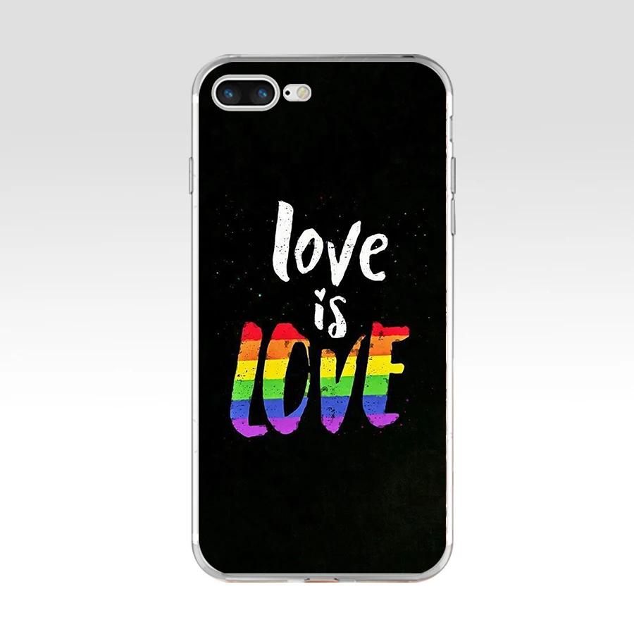 Мягкий силиконовый чехол из ТПУ 142AQ ЛГБТ Love Wins для Apple iPhone 6 6s 7 8 plus|Бамперы| |