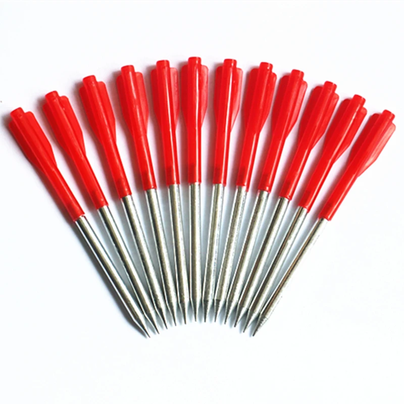 12Pcs Red Aluminum Tips Bolt Archery Arrow 4.25