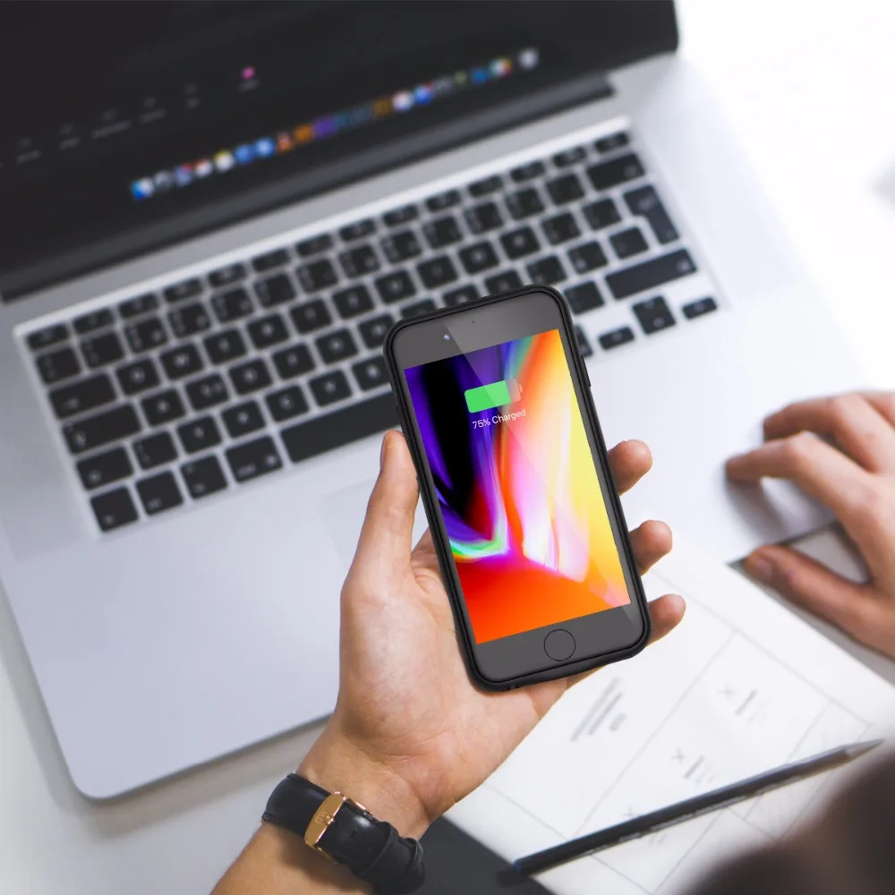Чехол для iPhone 6 7 8 портативный внешний аккумулятор 678 plus|Чехлы с аккумулятором| |