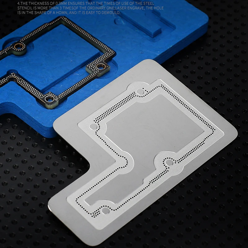 Трафарет механический для iPhone X/XS MAX комплект трафаретов реболлинга 3D материнская