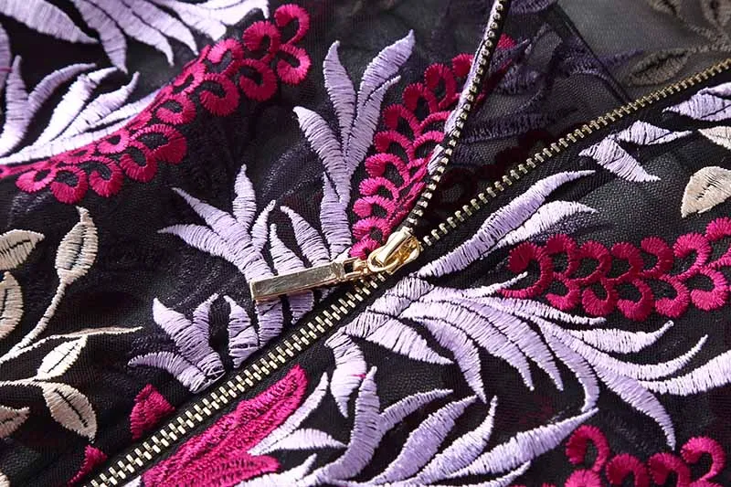 Женские топы Летние Вышитые винтажные safflower перспективное короткое пальто