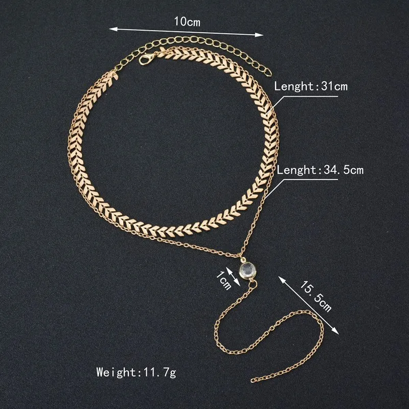 Женские ожерелья Чокеры в стиле рок панк рыбки костяного дизайна с длинной