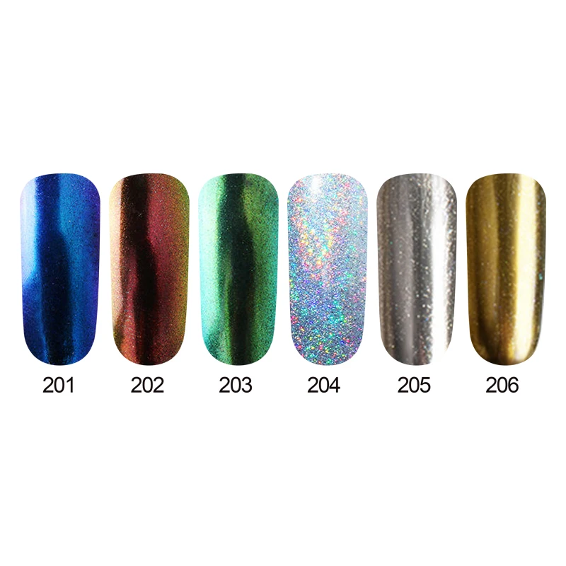 Хромированный пигмент для маникюра CATUNESS Гель лак нейл арта базовый цвет