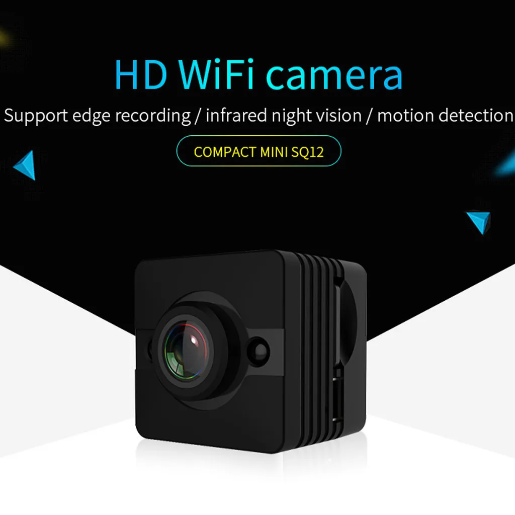 Мини-камера wifi камера SQ12 FULL HD 720P с функцией ночного видения, водонепроницаемый корпус, сенсор, записывающая видеокамера, видеокамера