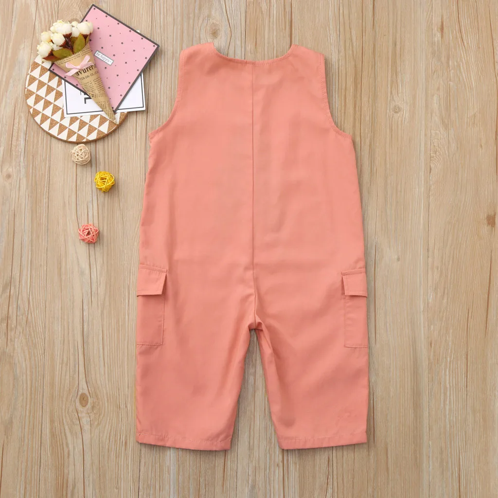 Комбинезон для маленьких мальчиков и девочек комбинезон без рукавов с рисунком