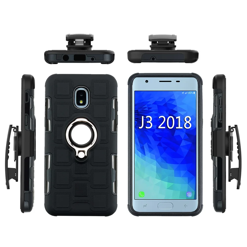 Для samsung J337 кольцевой держатель ударопрочный бронированный чехол для Samsung Galaxy J3