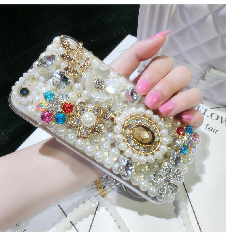 Love heart Phone Case For Blackberry Keyone Key2 DTEK60 DTEK50 DTEK70 Diamond Flowers Back Cover Hard Cases |