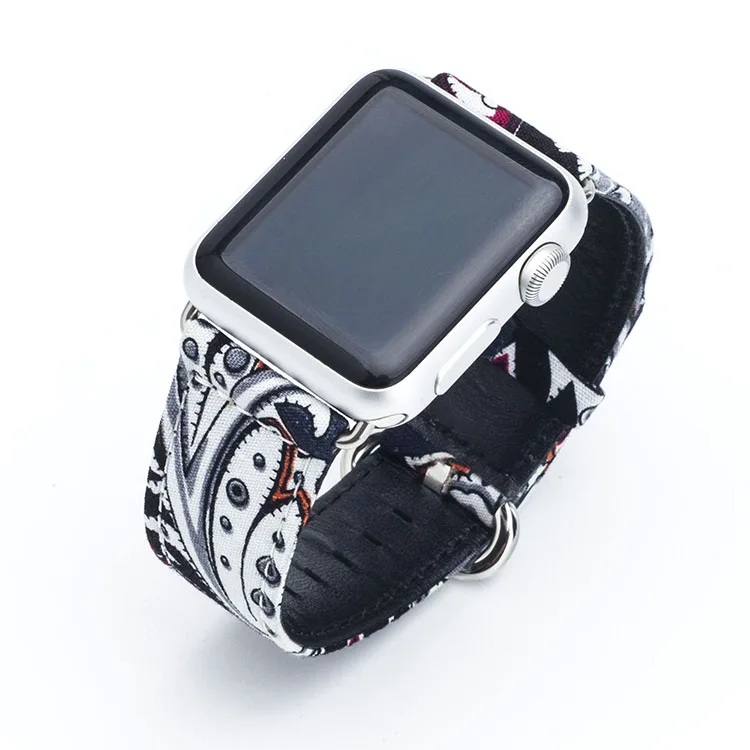 Холщовый ремешок для apple watch ремешок iwatch 4 5 ремешок 42 мм 44 мм 38 мм 40 мм браслет colck аксессуары для часов apple watch 4 3 2 1