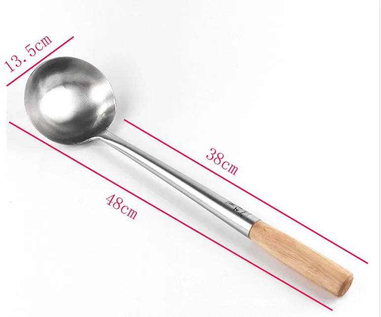 11 Большая длинная лопатка Черпак шеф-повара для приготовления пищи cocina utensilios кухонная утварь ручка полностью нержавеющая сталь металл Тернер ложка для супа ВОК - Цвет: 11