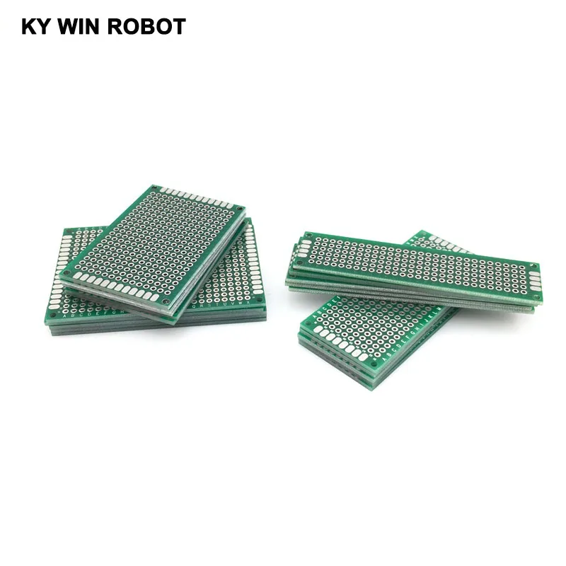 20pcs 5x7 4x6 3x7 2x8 cm Pcb Double-Sided Copper Prototype Universal PCB Board for Arduino | Электронные компоненты и