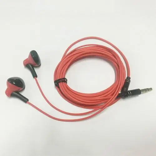 Красный 3,5 мм 3 метра длинные наушники контролировать гарнитура MP3 сабвуфер наушники сети якорь трансляции Live караоке проводные наушники - Цвет: Красный