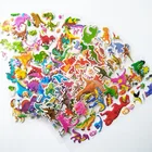 8 листов 3D наклейки Мультяшные наклейки с картинками динозавров для маленьких мальчиков животных ПВХ Пышное детское платье с школа награда подарок наклейки