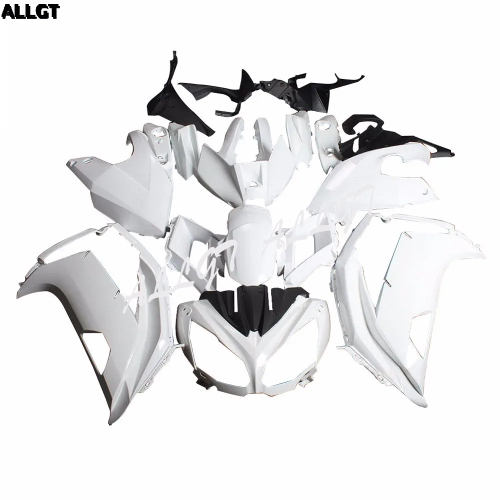 Неокрашенный Белый ABS пластиковый комплект обтекателей для Kawasaki Ninja 650 2012 2014 2015