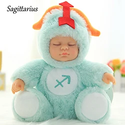 Sagittarius 12 созвездий новорожденных плюшевые сидячая Кукла Детская игрушка девушка дети подарок на день рождения Таурус Лев Скорпион Стрелец 17 см - Цвет: Sagittarius