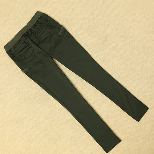 Женские свободные повседневные однотонные брюки с карманами и завязками на