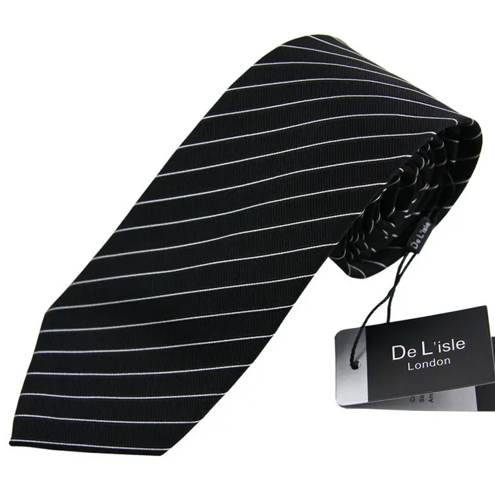 Высокое качество striped jacquard натуральный шелковый галстук 8.5 см классический галстук ручной работы Бизнес Свадебные Для мужчин подарок - Цвет: E08