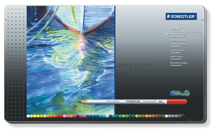 STAEDTLER 125 M48 48 цветные водорастворимые карандаши для упаковки жестяных коробок