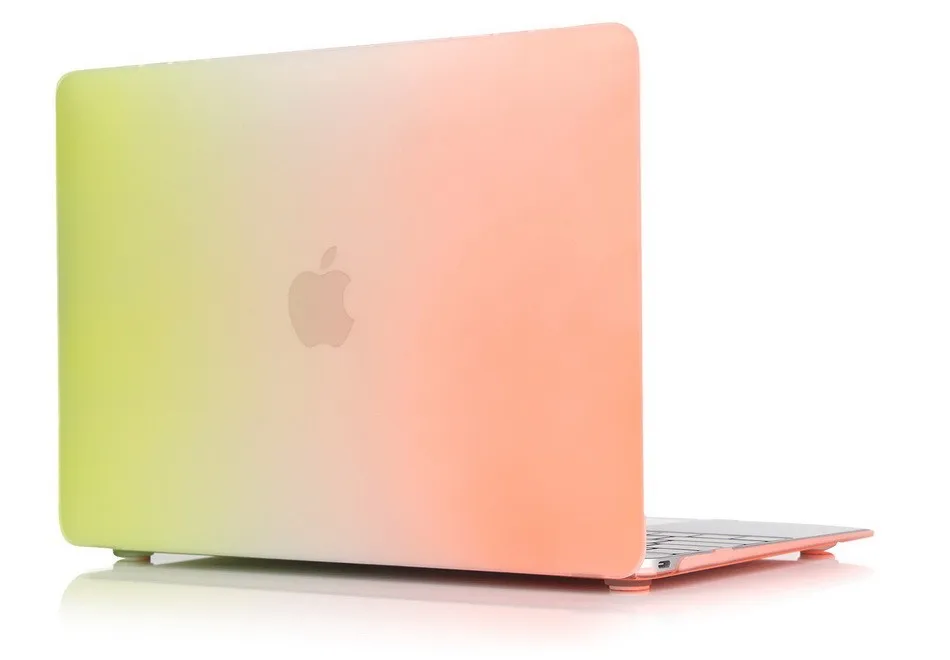 Радужный матовый чехол для Apple Macbook Air 13 11 Pro Retina 12 15 сумка ноутбука MacBook Touch bar 2016